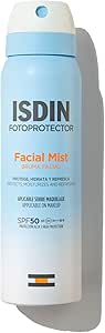 ISDIN Fotoprotector Facial Mist SPF50, Facial Sunscreen Spray Ultra Thin and Invisible Mist Format, Protects, Moisturizes and Refreshes Your Skin, 100 ml | Ultra-thin mist format, Invisible, Protects and moisturizes, Refreshes the skin