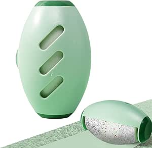 Reusable Roller for Animal Hair Removal, Reusable Gel Roller, No Adhesive Sheets Required, Washable Sticky Gel Ball, Gel Roller for Clothes, Travel (Green)