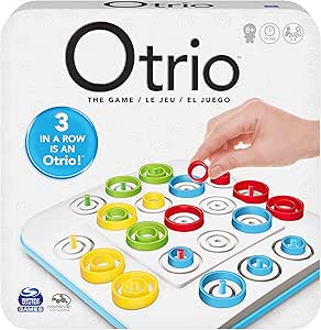 Marbles OTRIO - New Edition of the Strategic Board Game for the Family - Line up the pawns in a modernized version of the Morpion in the form of a board game - Multiplayer - Kids Game of 8
