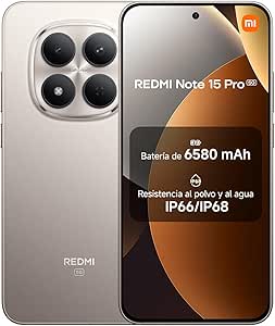 XIAOMI REDMI Note 15 Pro 5G Smartphone 8+256GB Titanium 200MP Camera | 6.83 1.5K AMOLED Display, MediaTek Dimensity 7400-Ultra, 6580mAh Battery, IP66/IP68 Water and Dust Resistance