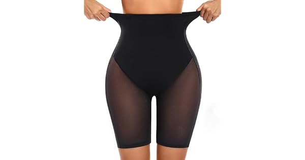 Yuson Girl Braga Fajas Reductoras Mujer Cintura Alta Ultra Levanta Glteos Adelgazante Shapewear Moldeadoras Vientre Plano Control Abdomen Pantalones Cortos Sin Costuras InvisibleNegro L