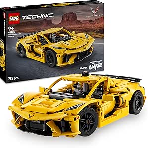 LEGO Technic Chevrolet Corvette Stingray Model Kit Sports Car Toy, Vehicle with Doors and Hood That Open, Bedroom Decor, Gift for Boys and Girls Ages 9 and Up 42205