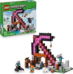 LEGO Minecraft The Beak Mine - Interactive Toy - Alex, Miner and Wandering Rider Figures - Collectible Gamer Gift for Boys and Girls Ages 8+ 21277 | 530 Pieces Alex Miner Stray Spider Jockey Interactive Toy Figures Gift for 8+ Year Old Boys and Girls