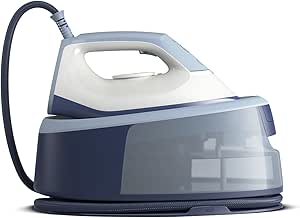 Philips Generador de vapor serie 3000, Hasta un 25% menos de tiempo de planchado*, Rápido y potente,Compacto y práctico,Fácil y seguro, Deep Azur (PSG3000/20)