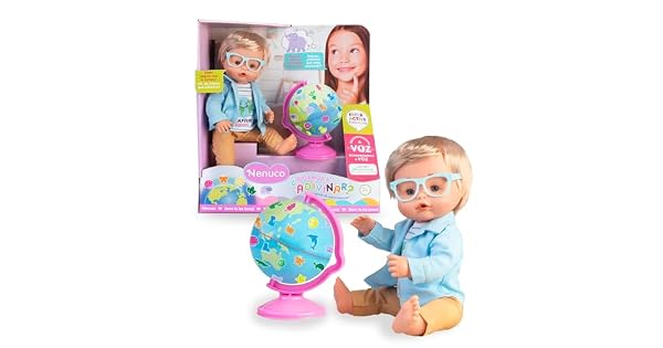 NENUCO Jugamos a Adivinar Mueco Beb de 35 cm y Cuerpo Duro Juguete Interactivo con Tecnologa de Reconocimiento de Voz Puede Adivinar lo Que ests Pensando 3 Aos Famosa NFN99000