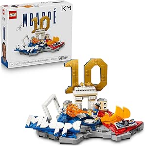 LEGO Editions Kylian Mbappé: Football Phenomena - Construction Toy with Soccer Minifigure - Room Decor - Football Gift for Boys and Girls 10+ Years Old - 43013
