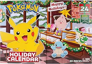 Pokémon 2025 CHRISTMAS CALENDAR - Includes 16 2 battle figures with special finish and eight unique accessories