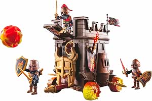 PLAYMOBIL Novelmore 71643 Fire Cannon Combat Cart with Three Burnham Bandits, Including Various Accessories, Action Packed Toys for Boys and Girls Ages 4