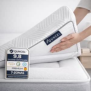Viscoelastic Topper 150 x 190 Hybrid ViscoGel | 7 cm | Relieves Back and Neck Pain | Deep Rest | Mattress Topper Mattress | Toper Colchon 150 x 190