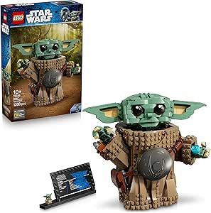 LEGO Star Wars 75446 Grogu (Mandalorian Apprentice) Toy Figure - Beskar Armor Display Mockup for Kids Bedroom Decor - Gift for 10+ Year Old Boys and Girls