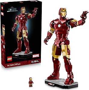 LEGO | Marvel Iron Man Mark 3: Collector's Edition - Avengers Adult Mockup - Superhero and Reactor ARC Minifigure - Gift for Men and Women Fans - 76344
