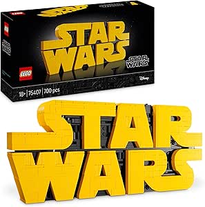 LEGO Star Wars 75407 Building Star Wars Logo - 3D Model Collection for Adults - Home & Office Decor - Gift for Men, Women, Teens and Fans