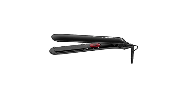 Rowenta Plancha de pelo Easyliss SF161L x Karl Lagerfeld funcionamiento con un botn revestimiento de cermica turmalina sistema de placa mvil funcin recta y rizado constante 200 C