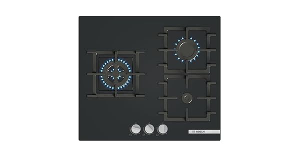 Bosch Placa de gas Serie 4 60 cm Seguridad GasStop negro PNC6B6K40
