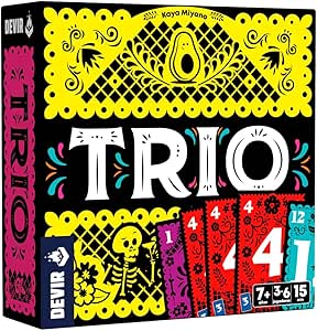 Devir - Trio (Spanish Version) | Quick and Fun Party Card Game | For All Ages, Great for Playing with Friends (BGTRISP)