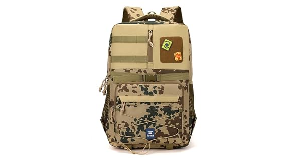 QUEXLAI Mochila para hombre mochila impermeable para montaismo mochila de exterior mochila de viaje grande ligera con cierre de velcro adecuada para viajes escalada senderismo pesca marrn