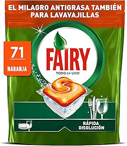 Fairy Original TodoEn1 Capsules Dishwasher Machine Orange, 71 Capsules