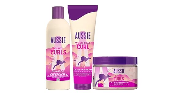 Aussie Rizos Definidos Champ Sin Sulfatos  Mascarilla  Crema De Peinado