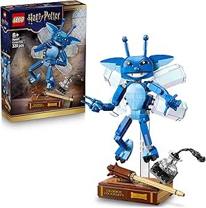 LEGO Harry Potter Cornish Pixie - Gilderoy Lockhart Articulated Figures with Book and Wand - Bedroom Decor - Birthday Gift for 8+ Year Old Girls and Boys - 76461
