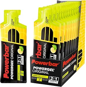 Powerbar - PowerGel Original - Lemon Lime - 12x41g - High Carb Energy Gel - Sodium - Caffeine Free