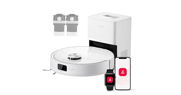 roborock Q10 S5 Set Robot Aspirador y Fregasuelo 2 en 1 10000 Pa Blanco