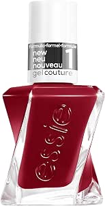 Essie, Gel Nail Polish by Essie, Long Lasting with Glossy Finish, Manicure Without UV Rays, Gel Couture Tone 509 Paint the Gown Red, 15 ml