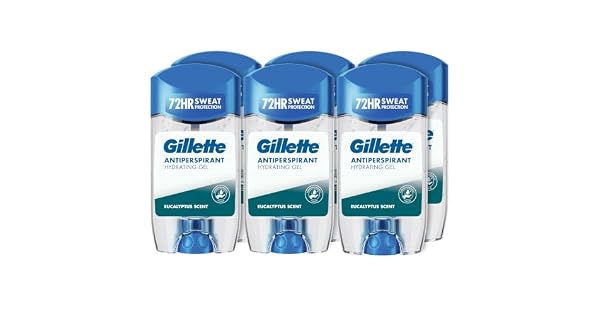 Gillette Clear Gel Eucalipto Antitranspirante Y Desodorante Hombre 6x70ml