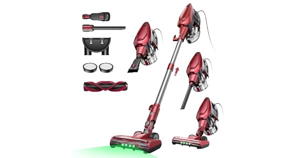 Vexilar C9 Aspiradora con Cable 70KPa Aspiradora con 7 Metros de Cable Fcil Guarda Ligero 15L Depsito de Polvo Multiusos Aspirador Vertical Aspirador para SuelosAlfombrasPelosCoche