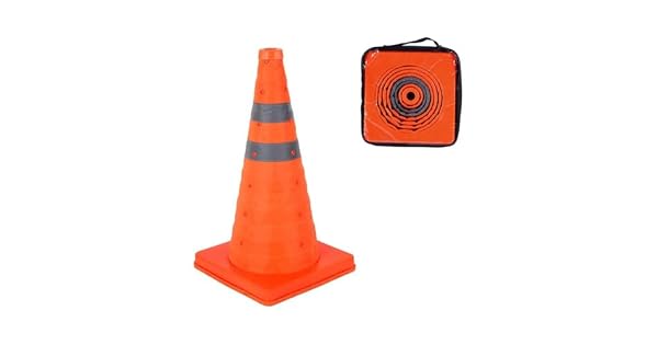 Cono de Seguridad Plegable Cono de trfico Pop Up Cono de estacionamiento de Carretera Cono de Seguridad 1 45cm