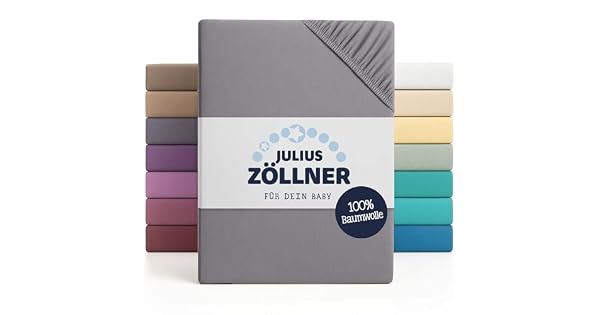 Julius Zllner Sbana Bajera Ajustable para Cuna de 90 x 40 cm y moiss 100 algodn de Jersey Certificado koTex Standard 100 tamao 90 x 40 cm 1 Unidad Color Naranja