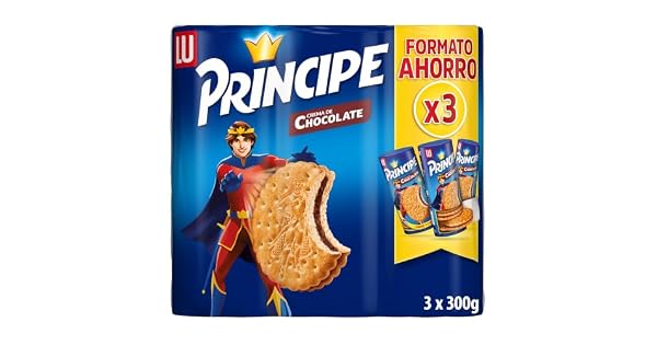 Prncipe Original Galletas Rellenas Crema de Chocolate Pack 3 x 300g