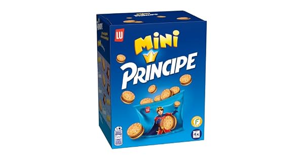 Prncipe Mini Galletas Sndwich Rellenas de Crema de Chocolate con Leche Pack 4 x 40g