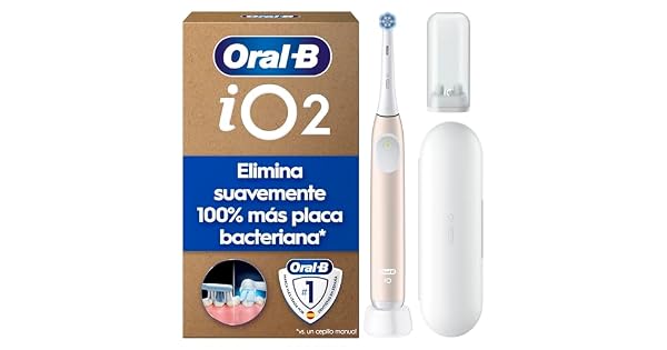 OralB iO 2 Cepillo de Dientes Elctrico con 1 Cabezal Rosa Suave