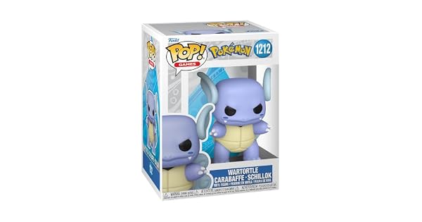 Funko Pop Games Pokemon  Wartortle  Figura de Vinilo Coleccionable  Idea de Regalo  Mercanca Oficial  Juguetes para nios y Adultos  Figura Modelo para coleccionistas y exhibicin