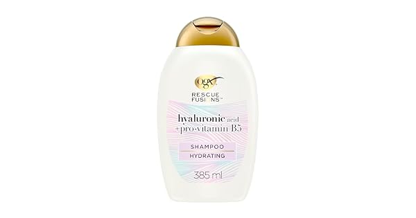 OGX Rescue Fusions Shampoo 385 ml tratamiento hidratante cabello con cido hialurnico y provitamina B5 champ para reparar el pelo daado frmula sin sulfatos