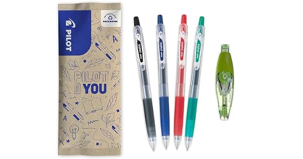 PILOT  4 PopLol  1 Corrector  Roller Tinta Gel  4 Colores