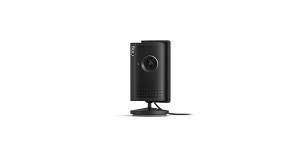 Ring Cmara interior Plus Indoor Camera Plus ltima generacin Cmara de seguridad enchufe Retinal 2K cubierta manual del objetivo Prueba gratuita de 30 das del plan de suscripcin Ring