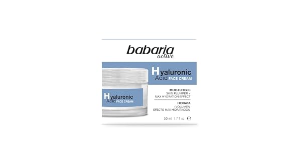 Babaria  Crema Antiarrugas Con Acido Hialuronico  Crema Hidratante Hombre Y Mujer Con Acido Hialuronico  Antiarrugas Mujer Ultra Hidratante Con Volumen Y Elasticidad 50ml