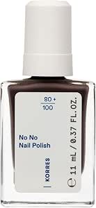 KORRES No No Nail Polish 36 Taupe 10-Free Vegan Nail Polish with Gel Effect, High Coating, Shiny Shine, Crack Resistant, 12 ml