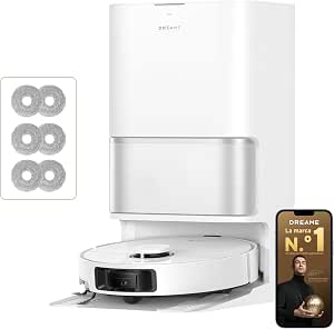 dreame L10s Ultra Gen 3 Kit-A Robot Vacuum Cleaner and Floor Scrub, 25,000Pa Suction, Extendable Side Brush and Mop, AceClean DryBoard and Automatic Mop Self-Cleaning, Hot Air Drying