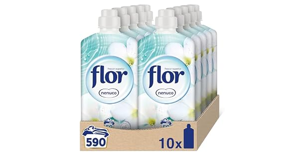 Flor  Suavizante para la ropa concentrado aroma nenuco  Pack de 10 hasta 530 dosis