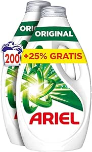 Ariel Washing Machine Liquid Detergent, Original, 200 Washes (4x50)