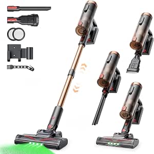 50000Pa Cordless Broom Vacuum Cleaner 500W/50 Min, Light Body 3.26 lbs