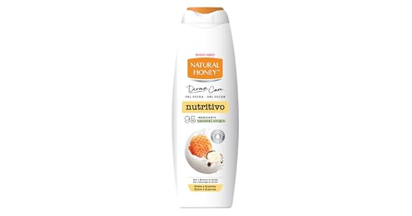 Natural Honey Gel de Ducha Nutritivo con Miel Natural Manteca de Karit y Hydradermal Complex Hidratacin Intensa para una Piel Suave y Nutrida Frmula Cremosa Lnea Derma Care 650 ml