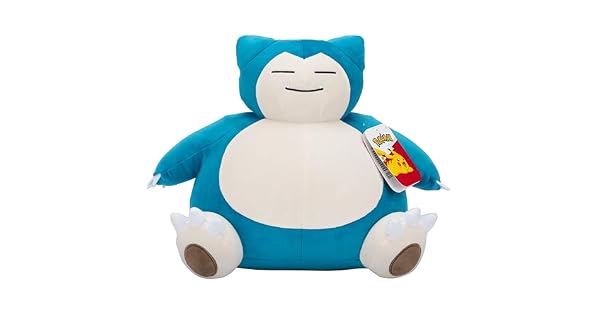 Pokemon Peluche Ronflex  Peluche Suave de 30 cm con Detalles autnticos